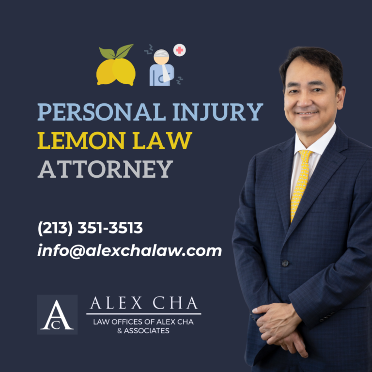Alex Cha, Personal Injury and Lemon Law Attorney.