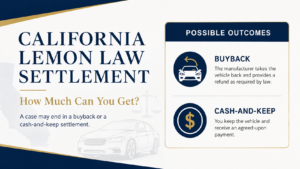 california lemon law settlement buyback or cash-and-keep