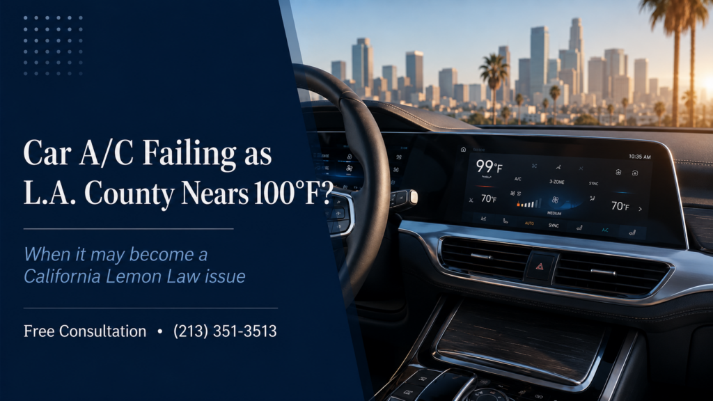 car ac lemon law california