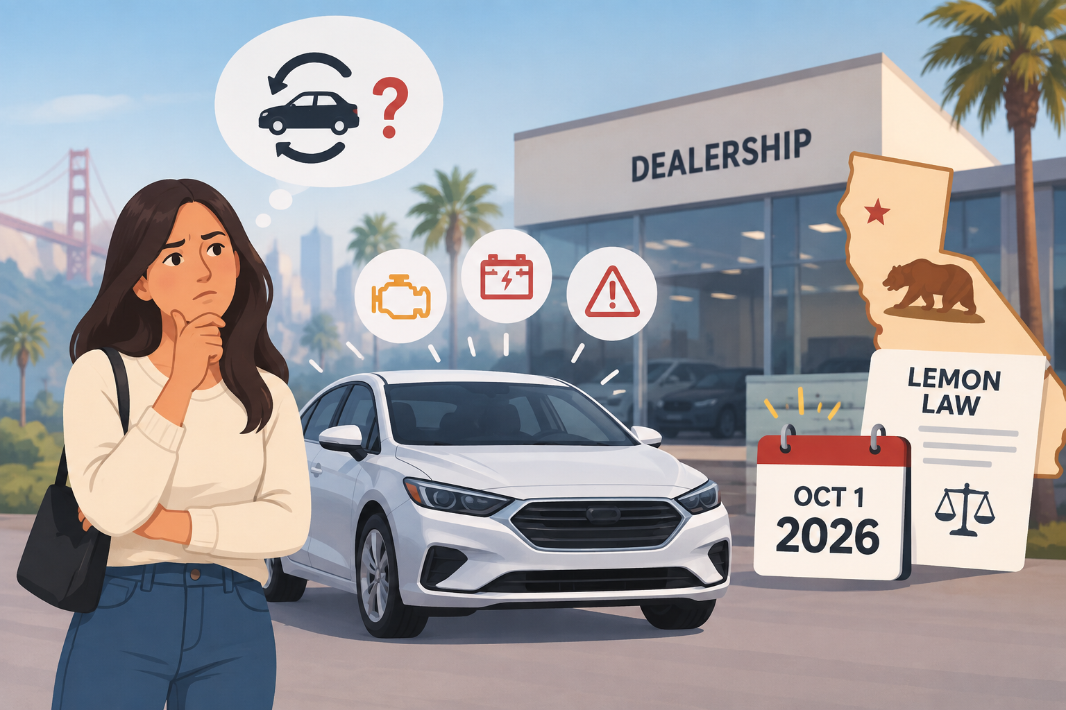 returning a new car in california