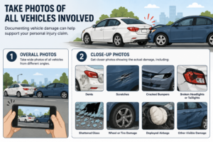 what to do after a car accident- take photos