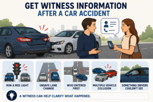 what to do after a car accident- witness information